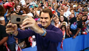 Roger Federer beim Hopman Cup
