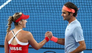 Belinda Bencic und Roger Federer gewinnen auch ihre zweite Partie in Perth