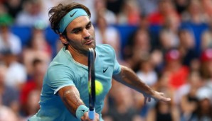 Comeback in style: Roger Federer hat in Perth auch den SABR ausgepackt!