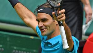 Wird Roger Federer auch am Sonntag jubeln können?