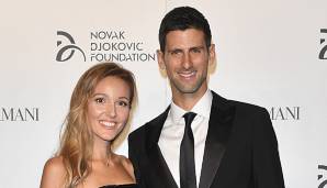 Novak und Jelena Djokovic bei einem Galaabend der Foundation