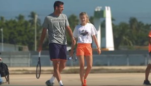 Juan Martin del Potro und Eugenie Bouchard hatten Spaß beim Beach-Tennis in Acapulco
